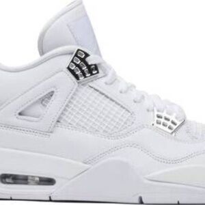Nike Air Jordan 4 Retro M - White/Metallic Silver-Pure Platinum